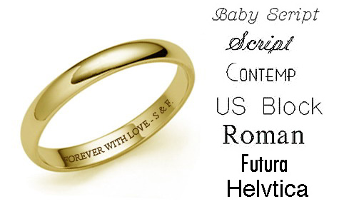 Wedding ring inscriptions latin