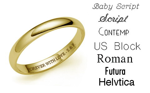 Engraving idea wedding ring