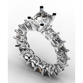 950 Platinum Custom U Shape Diamond  Enagagement Setting 6.3ctw.