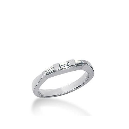 1/2 CTW Baguette Diamond Wedding Ring in Platinum