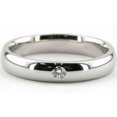 950 Platinum 4mm Diamond Wedding Bands Rings 1948