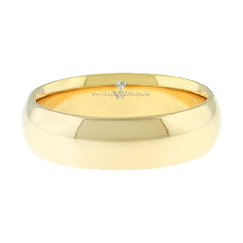 Classic Wedding Ring in 14k Yellow Gold (6mm)