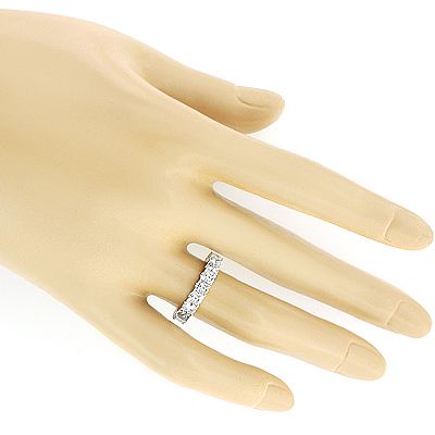 Princess cut eternity band yellow outlet gold