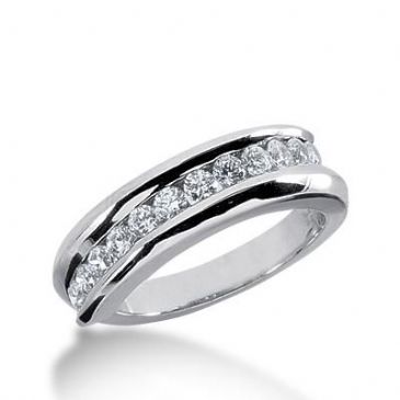 14k Gold Diamond Anniversary Wedding Ring 12 Round Brilliant Diamonds 0.60ctw 268WR113114K