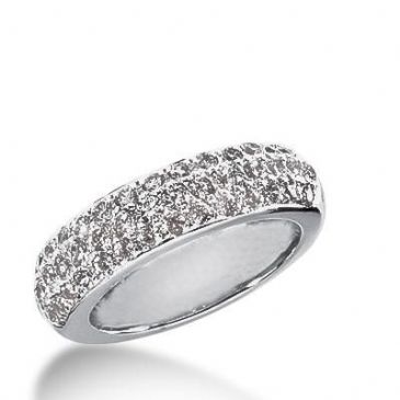 14k Gold Diamond Anniversary Wedding Ring 40 Round Brilliant Diamonds 1.07ctw 307WR135414K