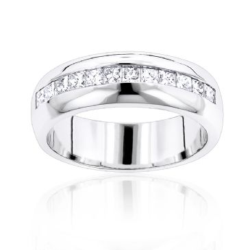 14K Gold  & 1.20 Carat Diamond Wedding Ring for Men