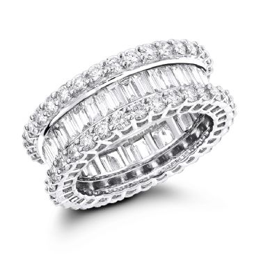 14K Gold & 5.5 Carat Diamond Eternity Band