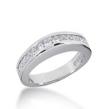 14K Gold Diamond Anniversary Wedding Ring 13 Princess Cut Diamonds Total 0.65ctw 636WR241714k