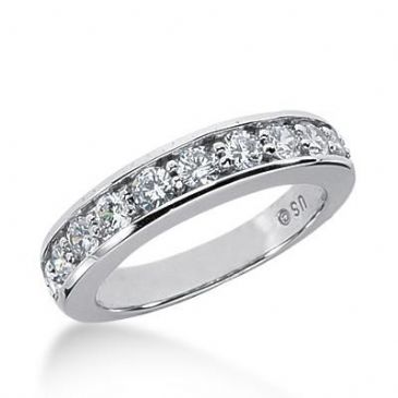 14K Gold Diamond Anniversary Wedding Ring 10 Round Brilliant Diamonds Total 1.00ctw 643WR242614k