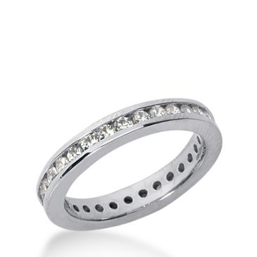 950 Platinum Diamond Eternity Wedding Bands, Channel Setting 0.50 ct. DEB4212PLT