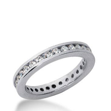 950 Platinum Diamond Eternity Wedding Bands, Channel Setting 1.00 ct. DEB4213PLT