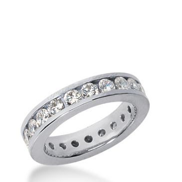 950 Platinum Diamond Eternity Wedding Bands, Channel Setting 2.00 ct. DEB42110PLT