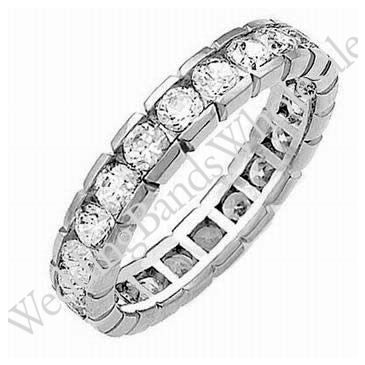 18k Gold Diamond Eternity Wedding Bands, Box Setting 2.00 ct. DEB00218K