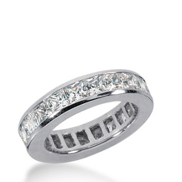 950 Platinum Diamond Eternity Wedding Bands, Channel Setting 2.50 ct. DEB1602PLT