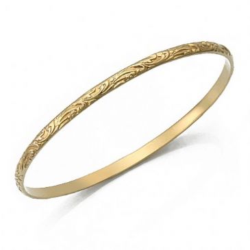 4mm Classic Design Moroccan Womens Bangle 035-4CDMWB