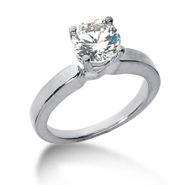 Platinum Solitaire Diamond Engagement Ring  1.5ctw. 3001-ENGS14K-6383