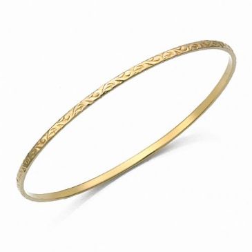 2.5mm Classic Design Moroccan Womens Bangle  009-25CDMWB