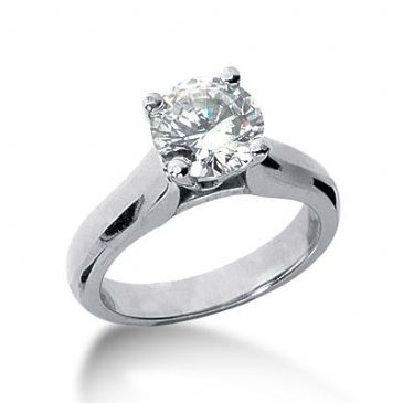 Platinum Solitaire Diamond Engagement Ring 1.25ctw. 3003-ENGSPLAT-6658