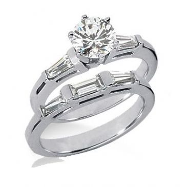 Platinum Diamond Engagement Bridal Set 1.87ctw. 4000-PLAT