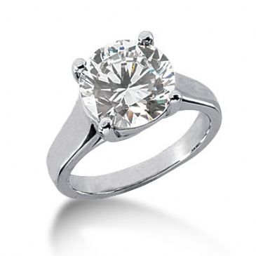 18K Gold Solitaire Diamond Engagement Ring 4 ctw. 3009-ENGS18K-430-4