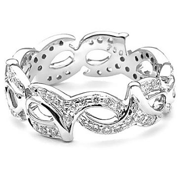 18K Gold & 0.58 Carat Diamond Eternity Ring