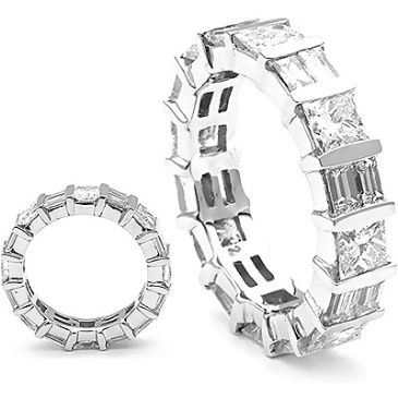 18K Gold & 3.63 Carat Diamond Eternity Band