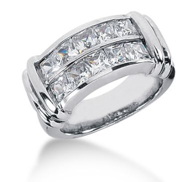 18K Princess Cut Diamond Anniversary Ring (2.70ctw.)