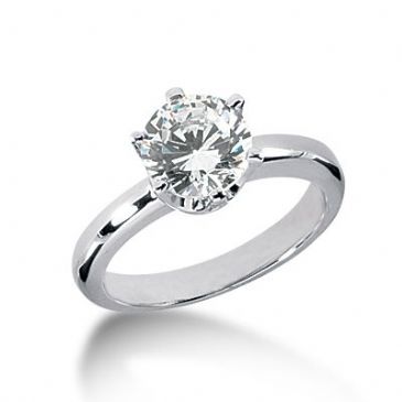 Platinum Solitaire Diamond Engagement Ring 1.75ctw. 3019-ENGSPLAT-872