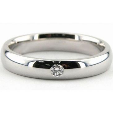 950 Platinum 4mm Diamond Wedding Bands Rings 1948