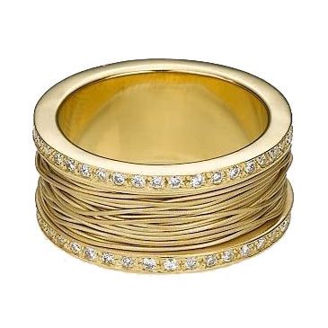 18k Yellow  Gold 10mm Diamond Wedding Bands Rings 2500