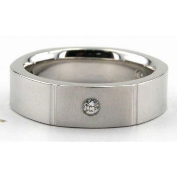 Platinum 950 6mm Diamond Wedding Bands Rings 0865