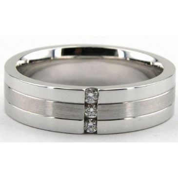 950 Platinum 6mm Diamond Wedding Bands Rings 1949