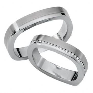 Platinum His & Hers Diamond Wedding Band Set 0.5 ct. tw. HH152PLT