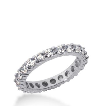 950 Platinum Diamond Eternity Wedding Bands, Shared Prong Setting 2.00 ct. DEB10010PLT