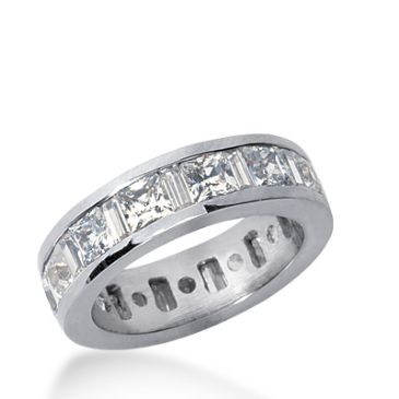 950 Platinum Diamond Eternity Wedding Bands, Channel Set 4.50 ct. DEB279PLT