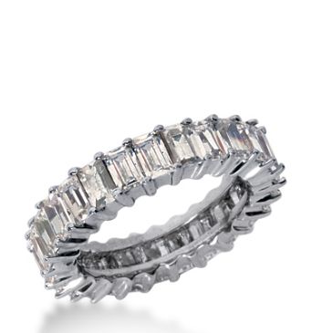 950 Platinum Diamond Eternity Wedding Bands, Shared Prong Setting 4.50 ct. DEB239PLT