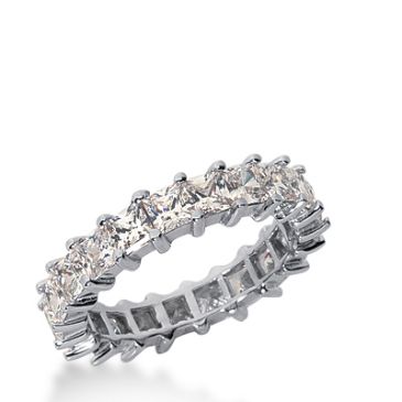 950 Platinum Diamond Eternity Wedding Bands, Shared Prong Setting 4.00 ct. DEB231PLT