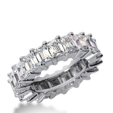 950 Platinum Diamond Eternity Wedding Bands, Shared Prong Setting 7.00 ct. DEB241PLT