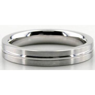 Platinum 950 Diamond Cut 643-4 Wedding Bands Rings