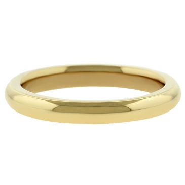 14k Yellow Gold 3mm Comfort Fit Dome Wedding Band Super Heavy Weight