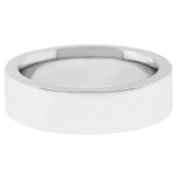 Platinum 950 7mm Flat Wedding Band Super Heavy Weight