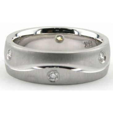 14K Gold 6.5mm Diamond Wedding Bands Rings 088914KS400W