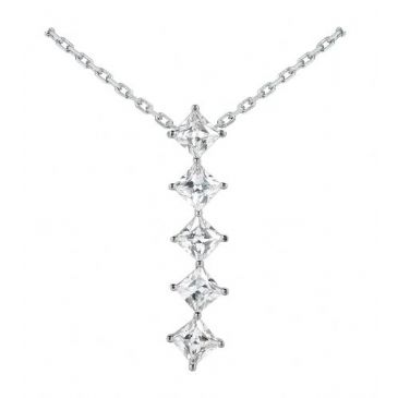 Platinum 950 Diamond Journey Pendant 5 Stone 2.50 ctw. JPD1740PLT