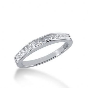 950 Platinum Diamond Anniversary Wedding Ring 15 Princess Cut Diamonds 0.52ctw 229WR1047PLT