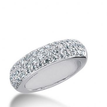 950 Platinum Diamond Anniversary Wedding Ring 46 Round Brilliant Diamonds 0.60ctw 267WR1130PLT