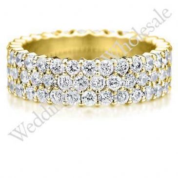 14K Gold 5mm Diamond Wedding Bands Rings 0916