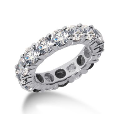 950 Platinum Diamond Eternity Wedding Bands, Shared Prong Setting 5.00 ct. DEB10035PLT