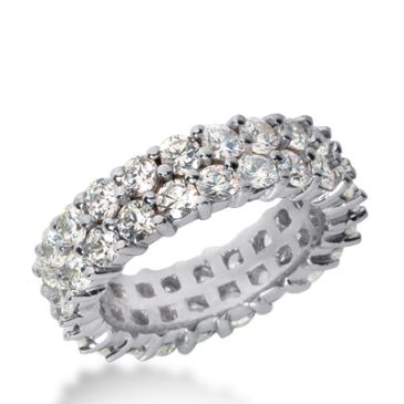 950 Platinum Diamond Eternity Wedding Bands, Prong Setting 4.50 ct. DEB285PLT