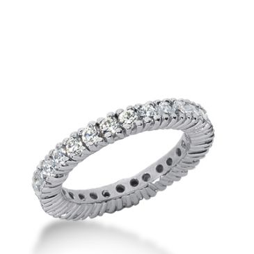 950 Platinum Diamond Eternity Wedding Bands, Prong Setting 1.50 ct. DEB1035PLT