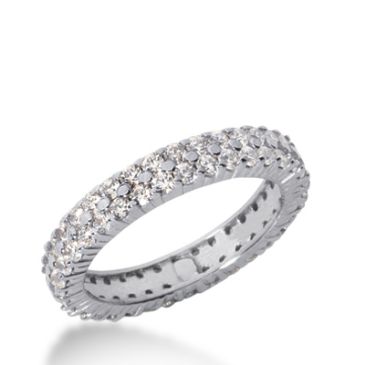 950 Platinum Diamond Eternity Wedding Bands, Shared Prong Setting 1.50 ct. DEB17825PLT